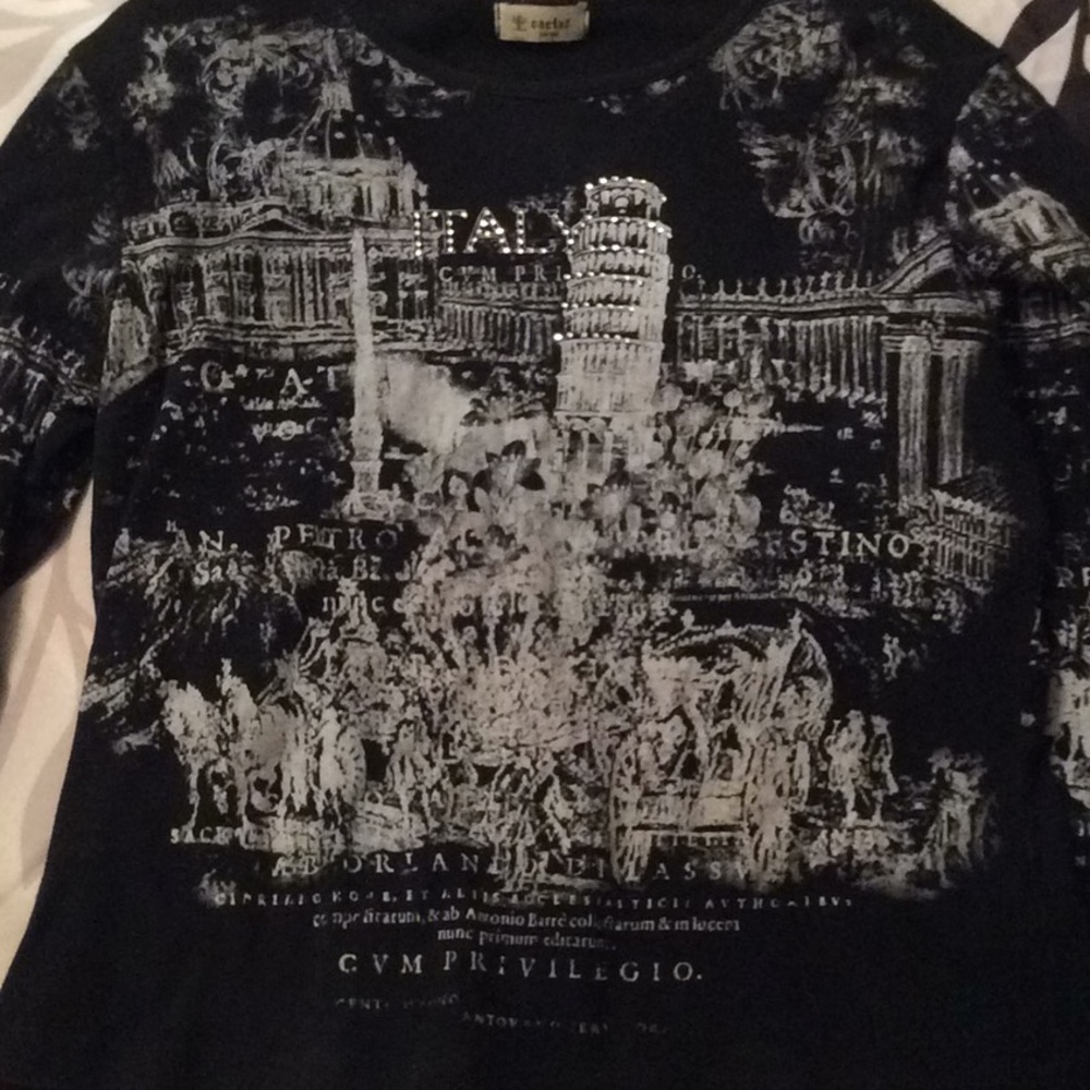 Italy top 3/4 sleeve